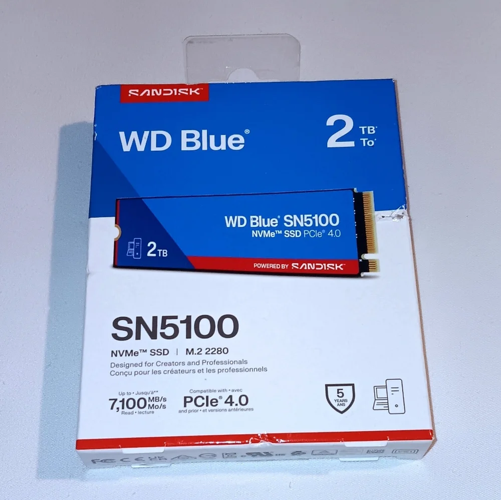 WD Blue SN5100 NVMe SSD 2TB Card